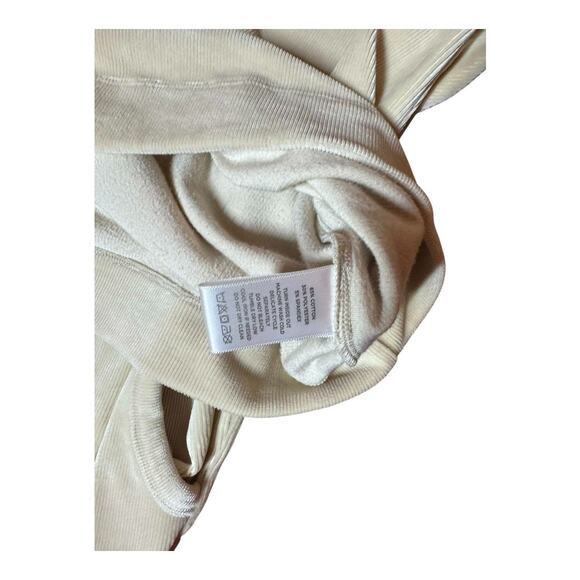 LILLA P CORDUROY SWEAT SUIT SET CREAM COLOR COWL NECK 3/4 SLEEVE SIZE MED - Picture 4 of 7